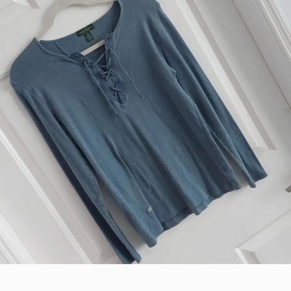 Ralph Lauren Top 100% cotton Long Sleeve Knit 👋 FINAL MARKDOWN CLOSET CLOSING - Picture 3 of 7
